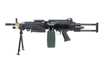 airsoft A&amp;K Cybergun M249 PARA machine gun Black