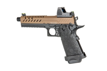 Pistolet airsoft Vorsk hi-capa 5.1 BDS - tan/noir