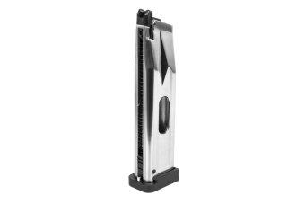 Chargeur CO2 30 plombs SRC pour Hi-Capa QB replicas Noir/Argent