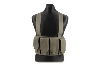 Chaleco táctico tipo Chest rig - oliva