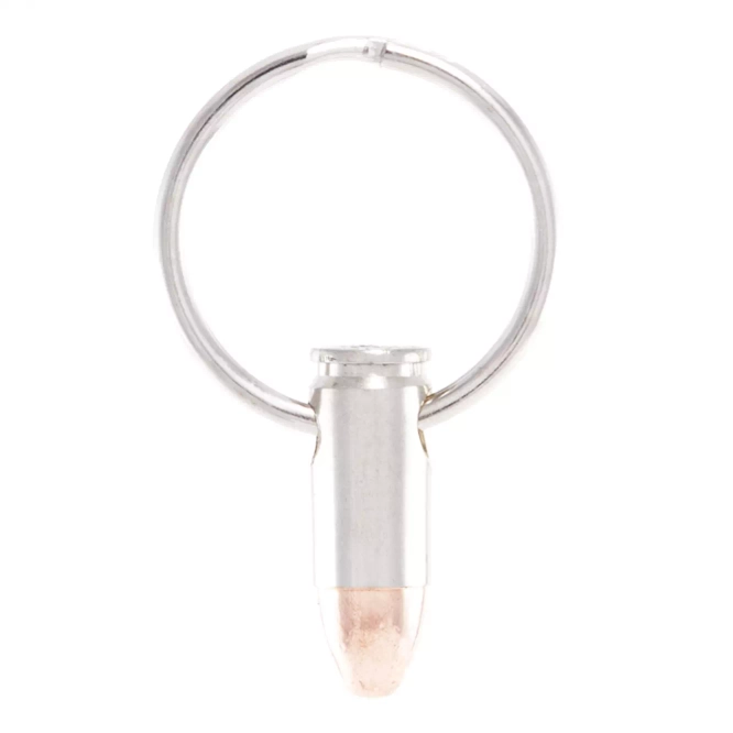 9mm Bullet Keychain - Nickel
