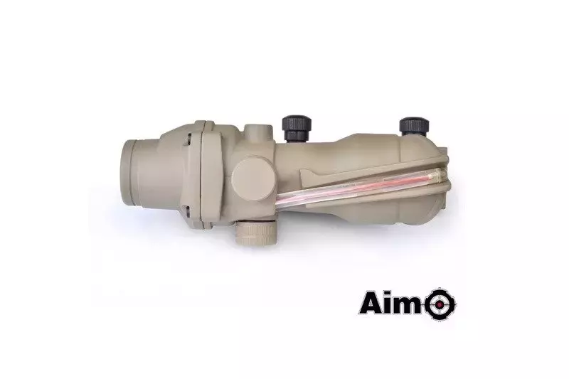 Réplique télescope d'observation ACOG 4X32C (avec éclairage à fibre optique) - tan