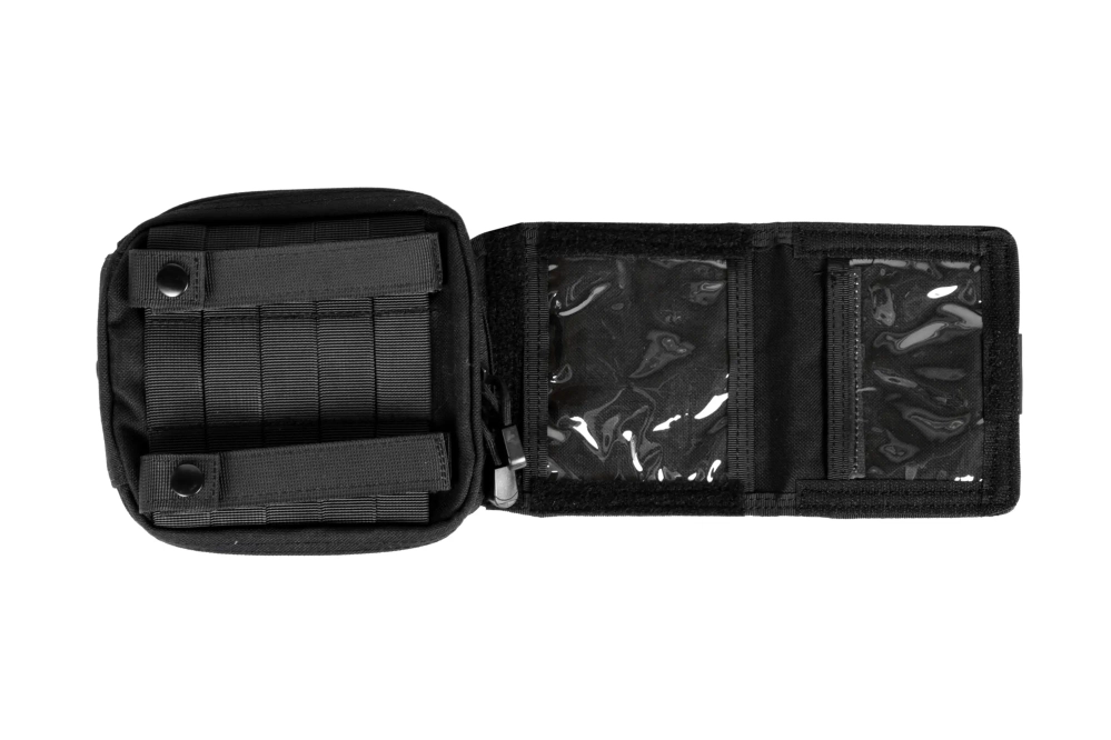 Admin pouch avec support en érable - Noir
