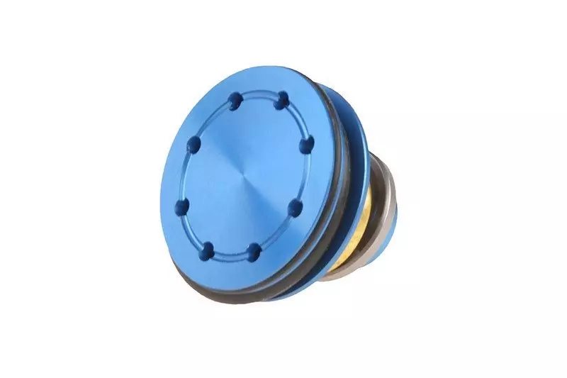 Łożyskowana, metalowa głowica tłoka