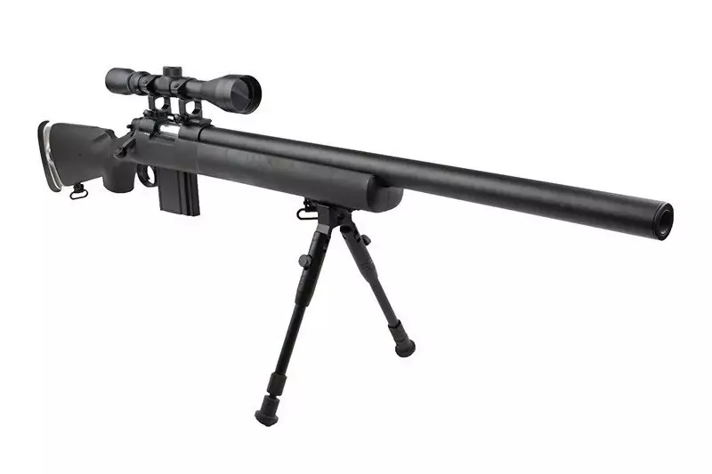 Fusil de airsoft rifle de francotirador MB4404D - con mira y bípode