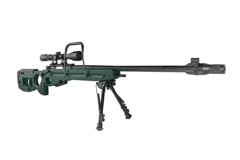 Airsoft pušky odstřelovací puška SV-98 CORE™ s dalekohledem a dvojnožkou - ruská zelená