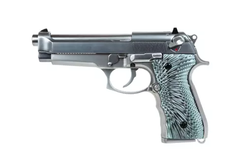 Pistolet airsoft WE M92 EAGLE Green Gas Argenté
