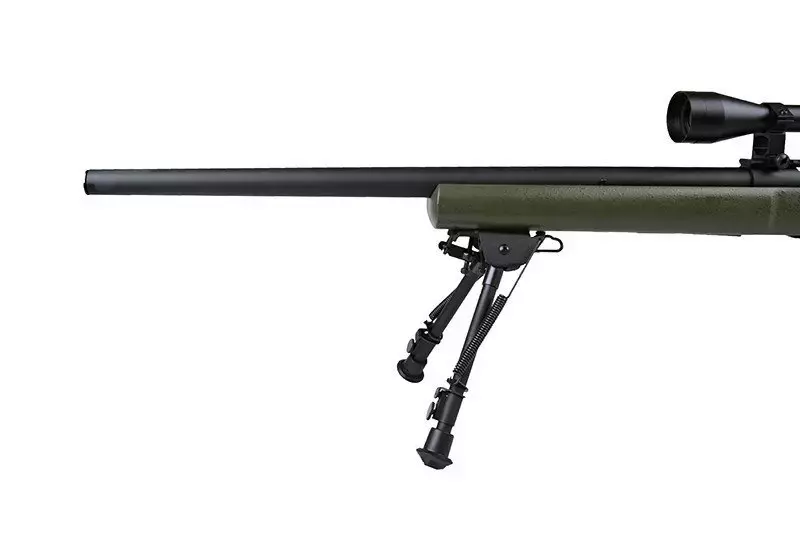 SW-04 Sniper Rifle Replica with Scope and Bipod - Olive Drab
