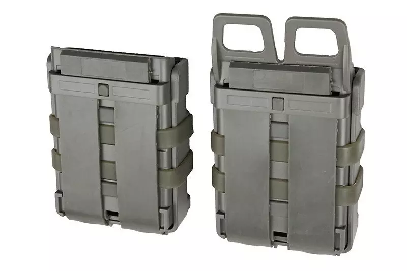 Jeu de 2 étuis FAST pour chargeurs 5.56 - vert feuillage