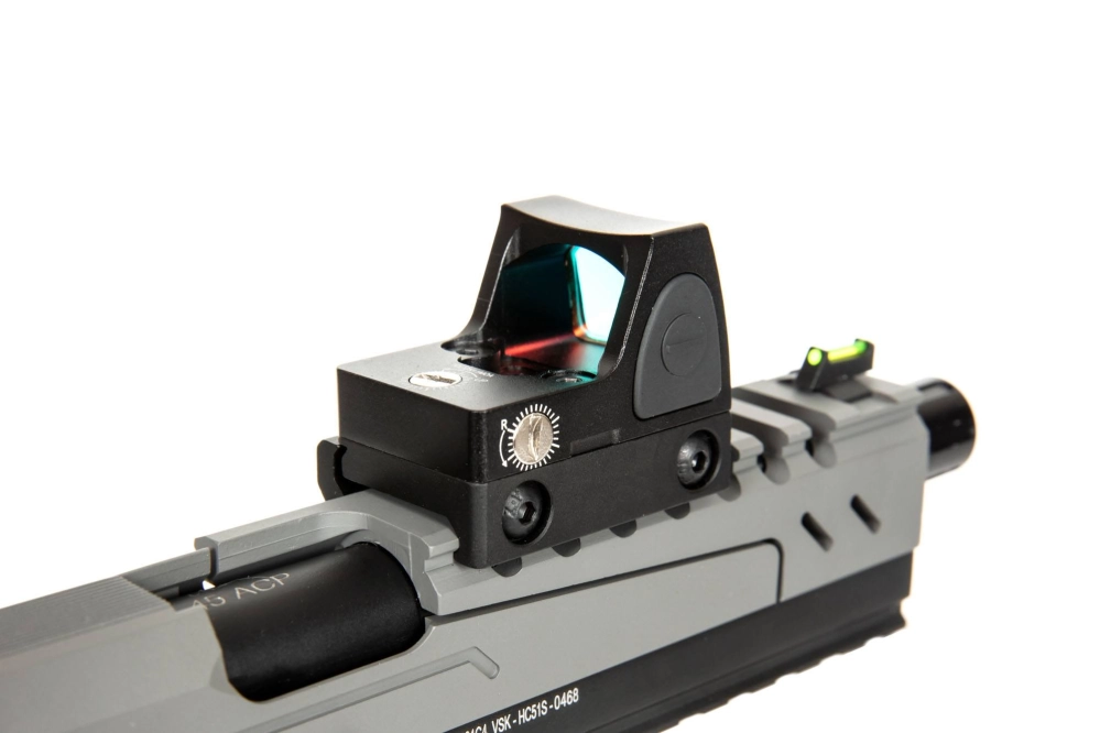 Pistola de airsoft Hi-capa 5.1 Split Slide - Gris/Negro (con red dotBDS)