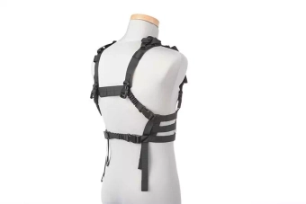 Chaleco táctico Chest rig tipo de perfil bajo - Negro