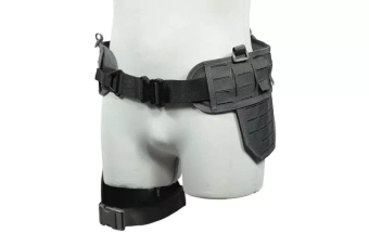 Ceñidor táctico Corte láser con panel en el muslo - Gris Primal
