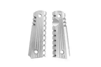 Revestimiento de aluminio gripu para pistolas tipo Colt 1911 - plata
