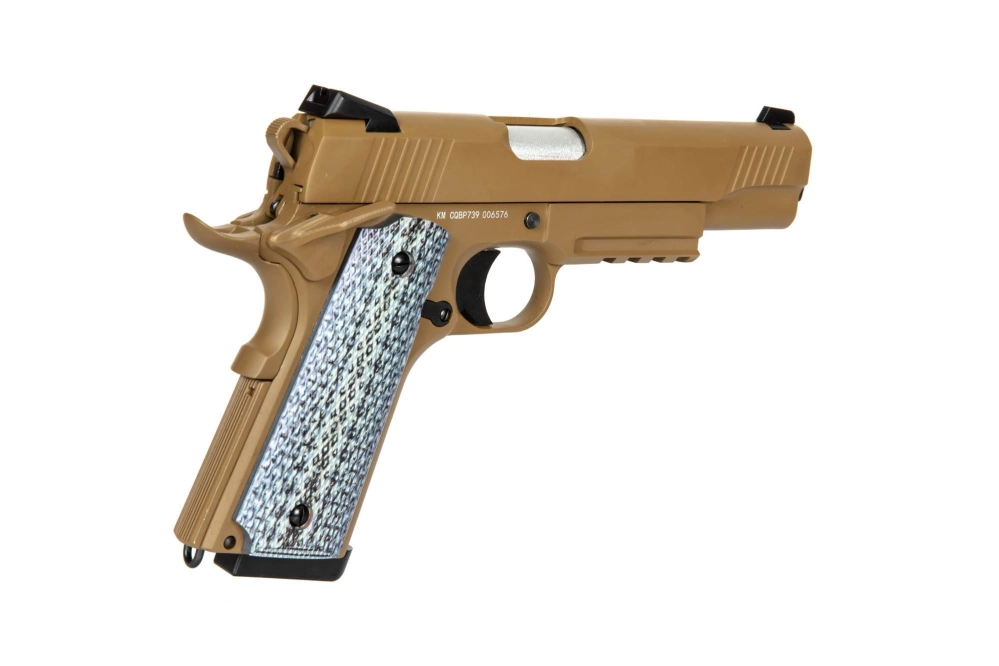Pistola de airsoft Double Bell CQBP 739 CO2 Tan