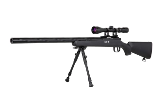Réplica de sniper Specna Arms SA-S12 EDGE™ con visor y bípode Negro