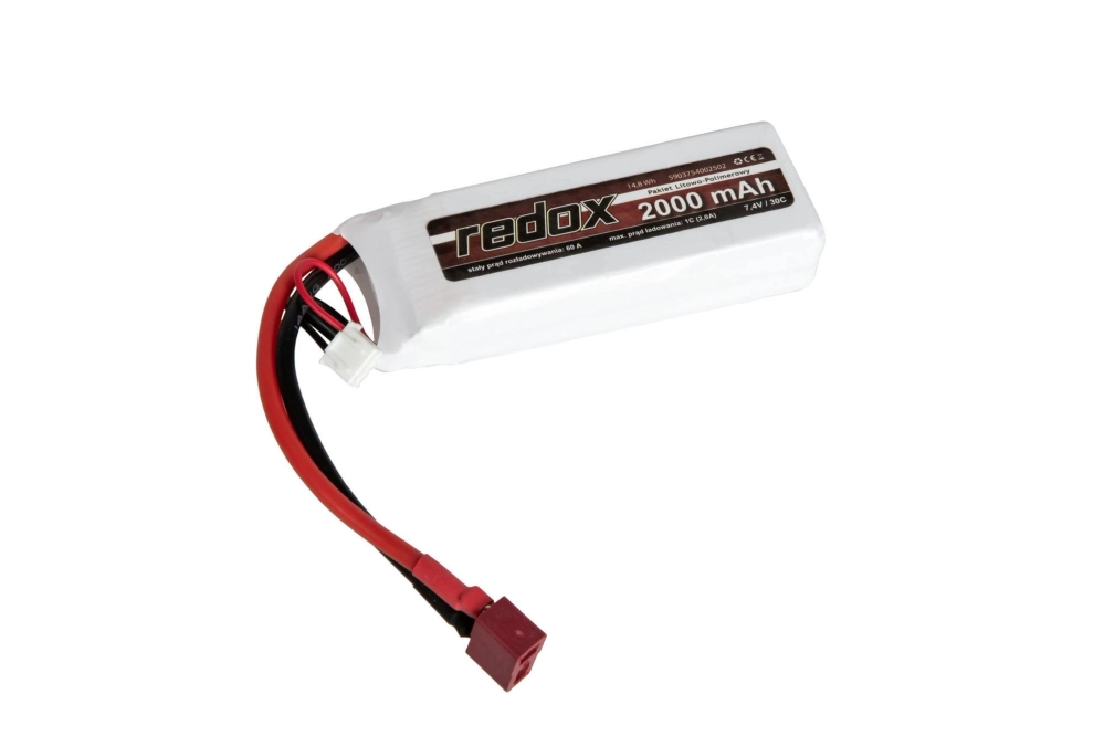 Redox LiPo 2000 mAh 7.4V Cube - Deans