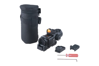 Telescopio 4x32E con minicolimador - negro