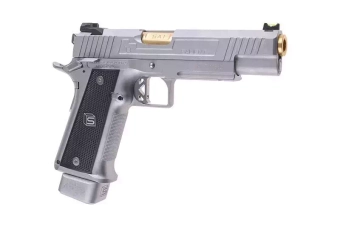 Pistolet airsoft SAI 2011 DS 5.1 (Aluminium / Green gas) - Silver