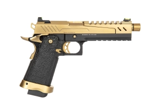 Airsoft pistole Hi-capa 5.1 Split Slide - zlatá / černá
