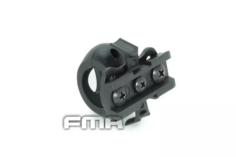 Montaż latarki do hełmu 0.83'' / 21 mm - Czarny