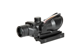 Réplica telescopio 4x32 con fibra óptica - negro