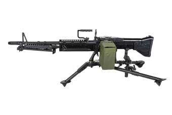 Replika ocelový ového stativu M122 A&K pro repliky M60/MK43