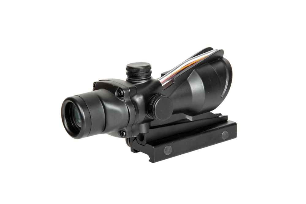Réplique télescope 4x32 avec fibre optique - noir