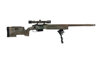 Replika karabinu wyborowego SA-S03 CORE™ z lunetą i dwójnogiem - USMC Scout Sniper