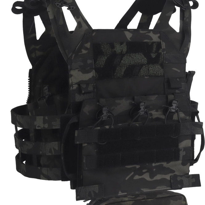 Plate Carrier Vest Wosport VE-106 MC Zwart