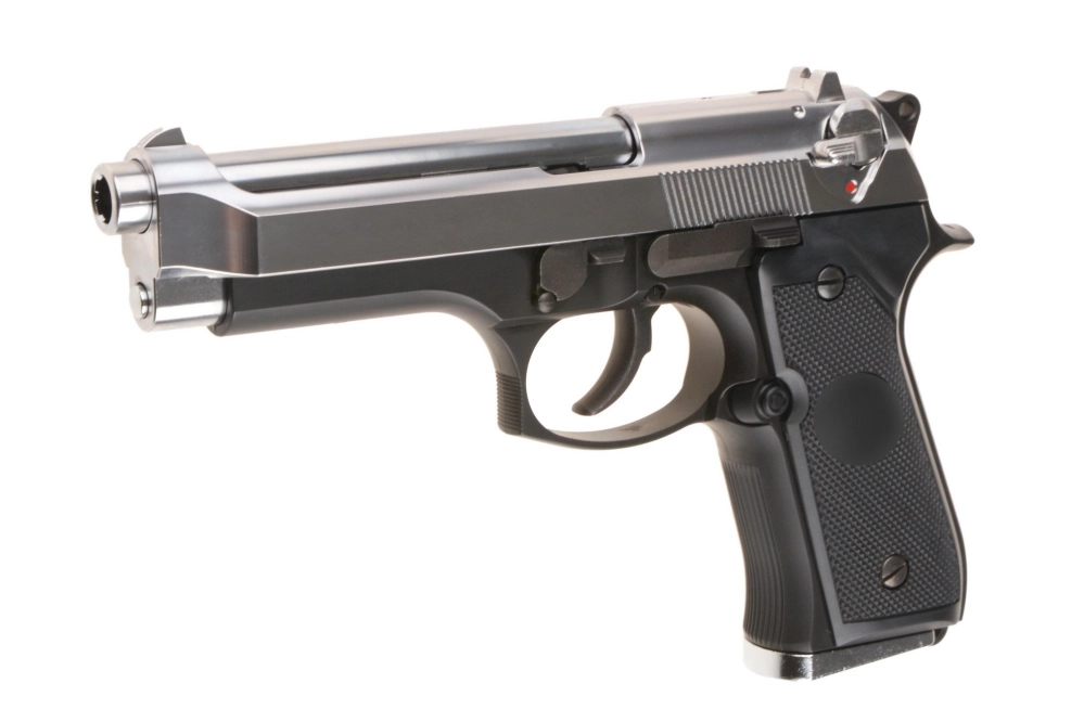 Replika pistole M92F Military Model (stříbrný zámek)