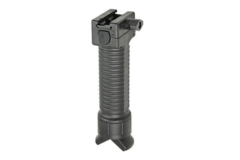 Vertical grip frontal con bípode - negro