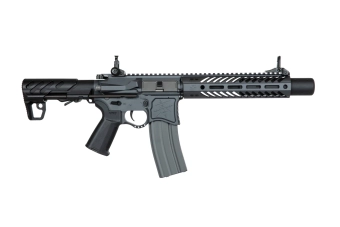 Réplique de carabine Seekins Precision 9" SBR8 avec suppresseur - gris