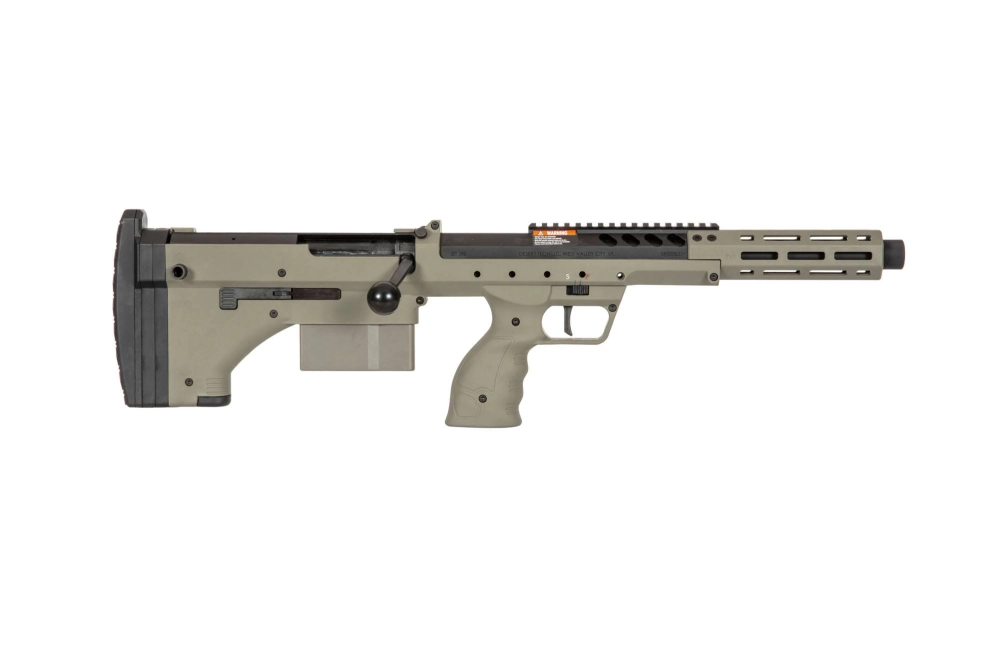 Replika odstřelovací pušky Desert Tech SRS-A2/M2 Sport 16" (pro praváky) - olivově zelená