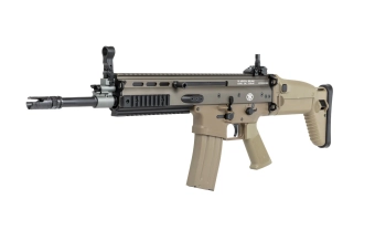 ASG Cybergun x FN HERSTAL SCAR-L aanvalsgeweer met transportkoffer Tan