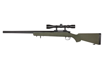 Airsoftová odstřelovací puška SW-10G (s optikou) - Tan