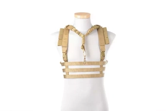 Low Profile Chest Rig Tactical Vest - Tan