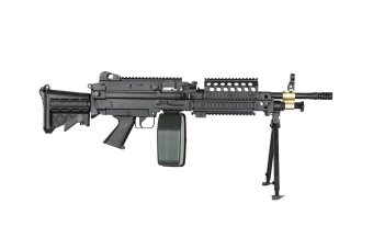 Ametralladora de airsoft H.M.G. MK46 - negro