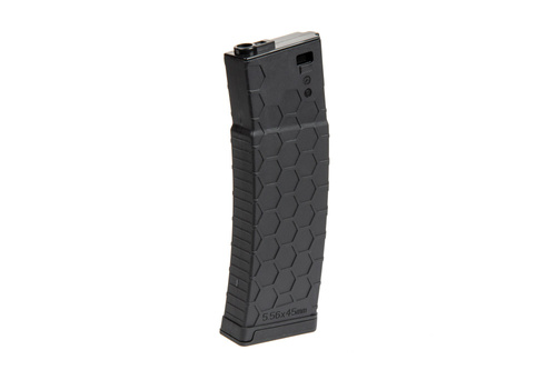 Long chargeur mid-cap 200 billes pour répliques M4/M16 - noir