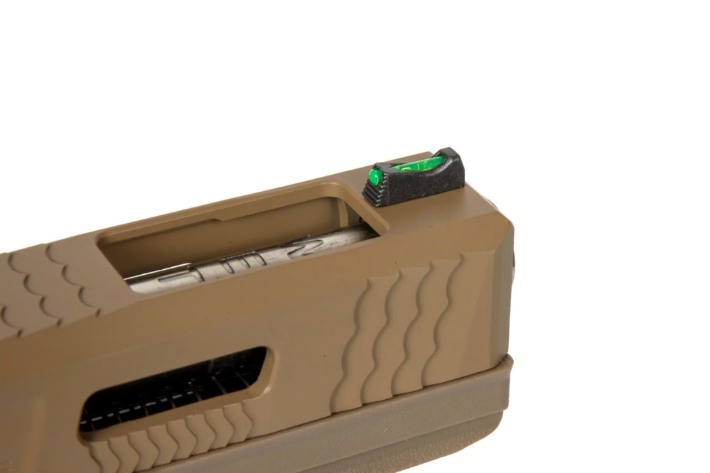 Pistola de airsoft G Force G18 T9 -Tan/Plata