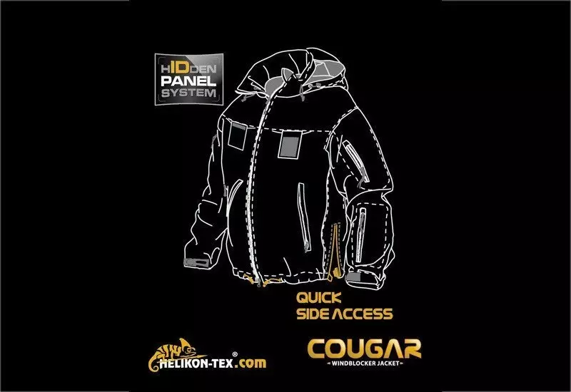 Veste tactique Coupe-vent Cougar - vert feuillage