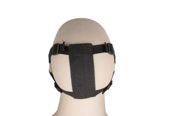 Masque de traqueur avec tête de mort - Noir