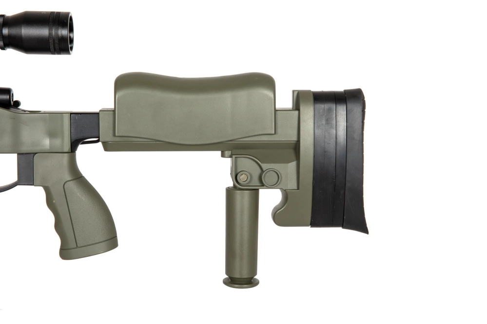 Airsoftová odstřelovací puška MB4413D - olivově zelená