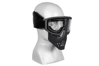 JT Full Face Mask with Goggles - Black