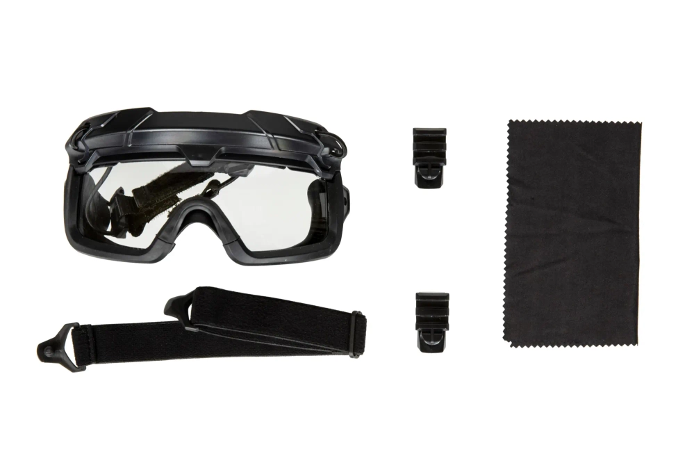 Tactical goggles 2 in 1 - Black