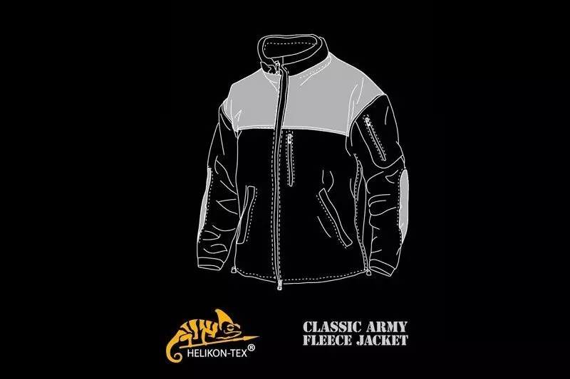 Chaqueta polar clásica del ejército - verde oliva