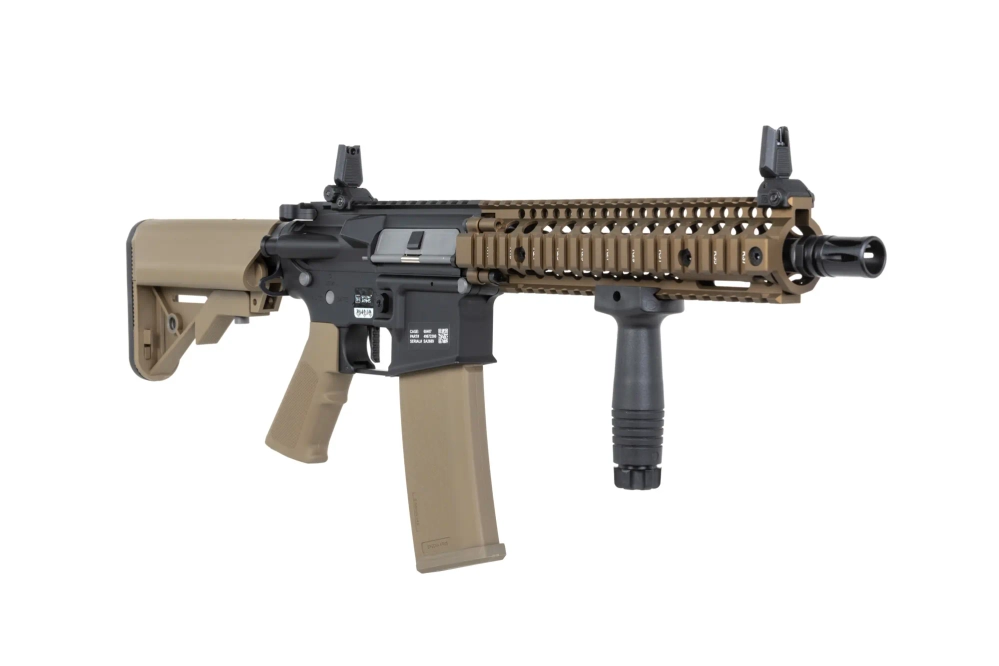 Specna Arms Daniel Defense® MK18 SA-E19 EDGE™ HAL ETU Carabina airsoft de un solo disparo Caos Bronce