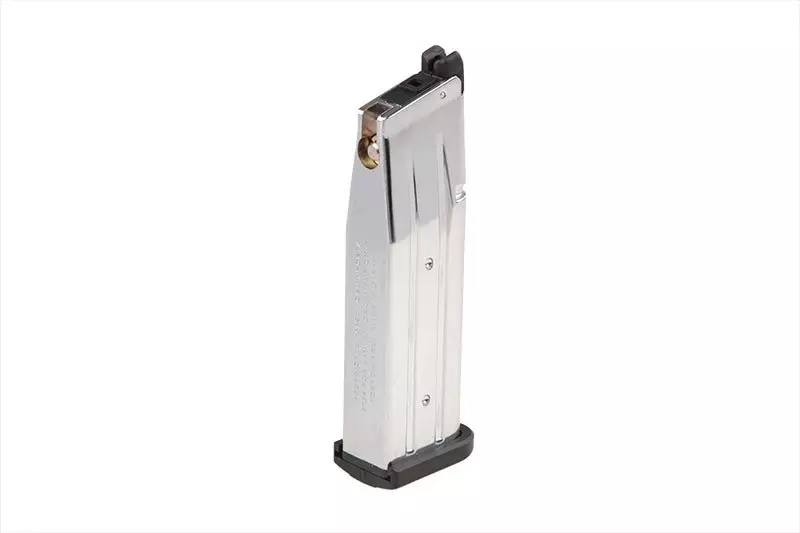 Cargador de gas 31 bolas para pistola de airsoft Hi-Capa - plata