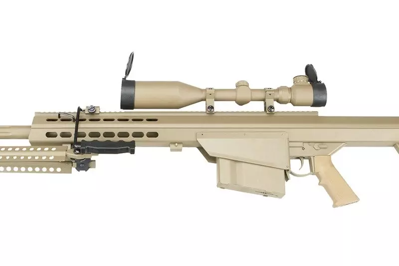 Fusil de airsoft visor y bípode SW-02A - color canela