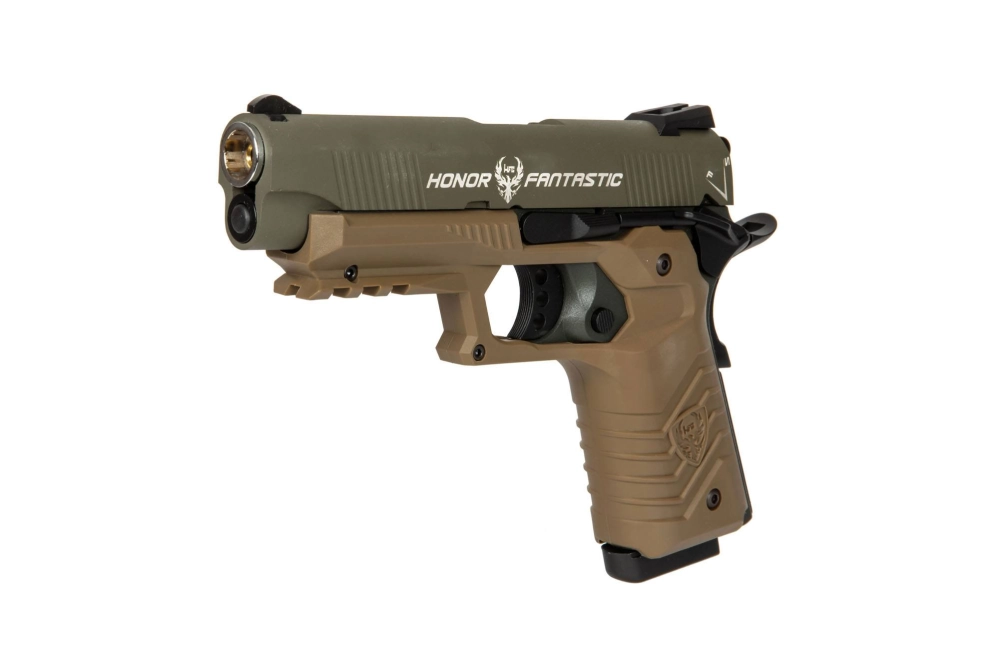 Airsoft pistole HG-172 - olivová / hnědá