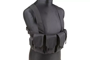 Chaleco táctico tipo Chest rig - negro